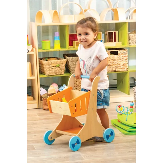 Wooden Shopping Cart - Modern Teaching Aids NZ