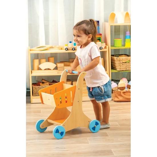 Wooden Shopping Cart - Modern Teaching Aids NZ