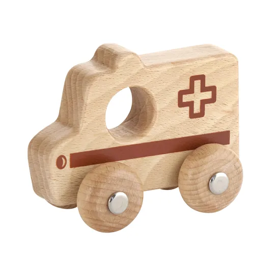 Wooden Emergency Services Vehicles - Set of 3 - Modern Teaching Aids NZ