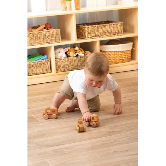 Wooden Emergency Services Vehicles - Set of 3 - Modern Teaching Aids NZ