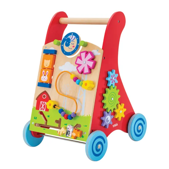 Wooden Activity Baby Walker - Modern Teaching Aids NZ