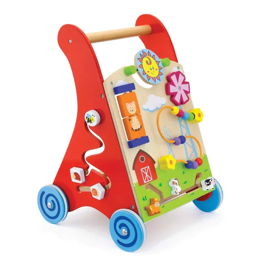 Wooden Activity Baby Walker - Modern Teaching Aids NZ
