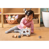 Pull Along Shape Sorting Truck - Grey Tones - Modern Teaching Aids NZ