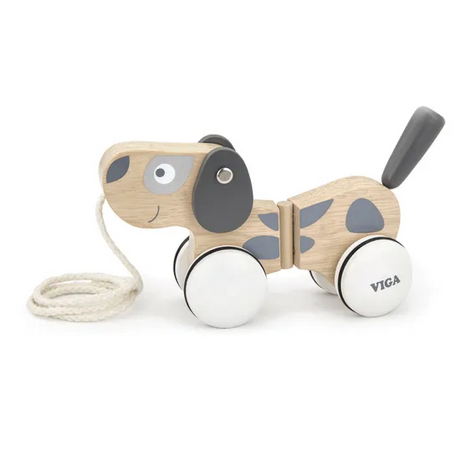 Pull Along Puppy  - Grey Tones - Modern Teaching Aids NZ