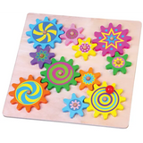 Puzzle & Spinning Gears - 12 Pieces - Modern Teaching Aids NZ