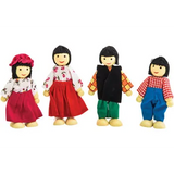 Bendable Wooden Doll Families - 13 Pieces - Modern Teaching Aids NZ