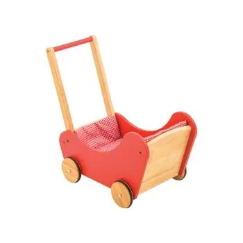 Red Wooden Doll Buggy - Modern Teaching Aids NZ