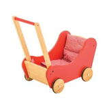 Red Wooden Doll Buggy - Modern Teaching Aids NZ