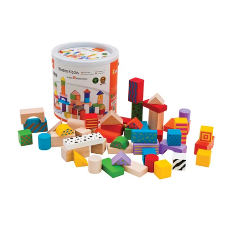 Pattern Wooden Blocks - 50 pieces - Modern Teaching Aids NZ