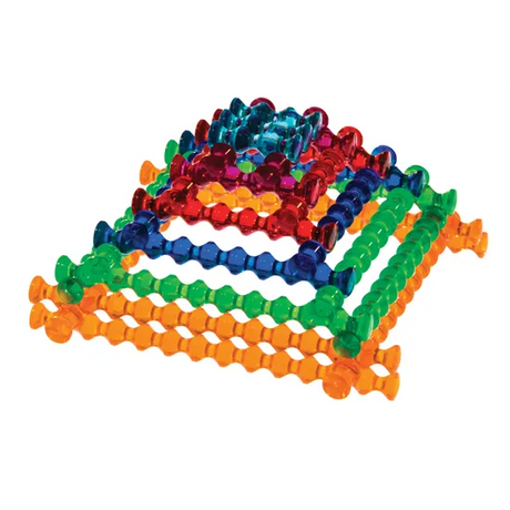 Playstix Transparent Construction Set - 105  Pieces - Modern Teaching Aids NZ