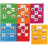 Magnetic Pocket Chart Squares (Set of 6) - Modern Teaching Aids NZ