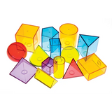 View-Thru Geometric Solids 14 Pcs - Modern Teaching Aids NZ