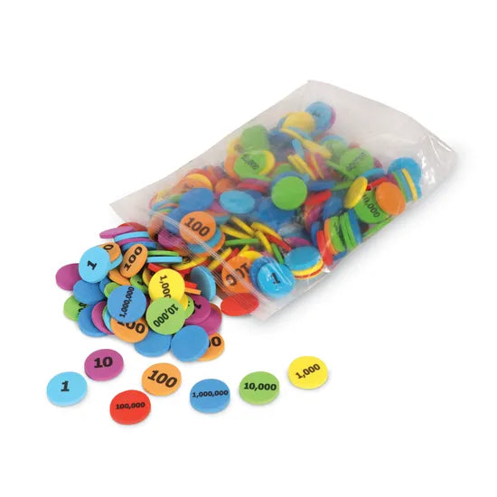 Place Value Discs - Set of 280 - Modern Teaching Aids NZ