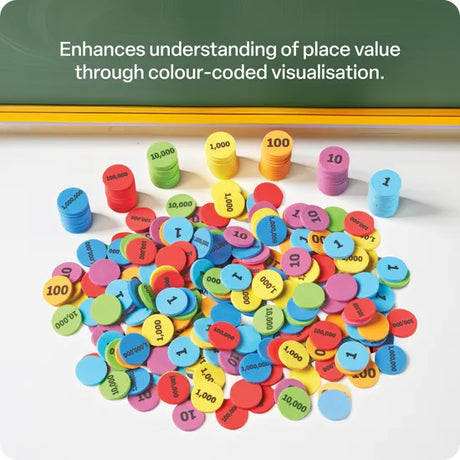 Place Value Discs - Set of 280 - Modern Teaching Aids NZ