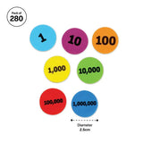 Place Value Discs - Set of 280 - Modern Teaching Aids NZ
