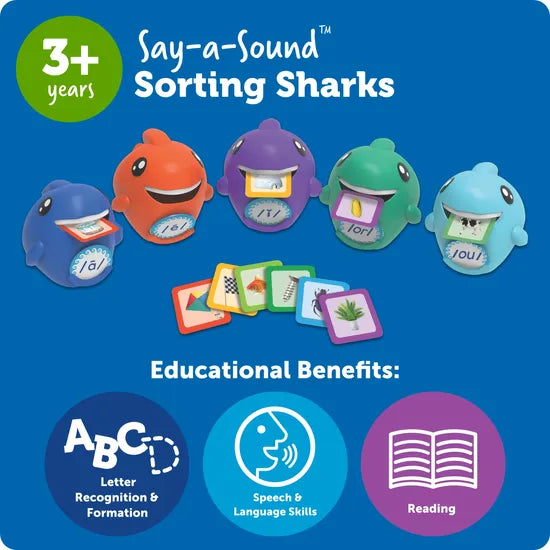 Say-a-Sound Sorting Sharks - Modern Teaching Aids NZ