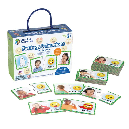 Feelings & Emotions Puzzle Cards - Modern Teaching Aids NZ