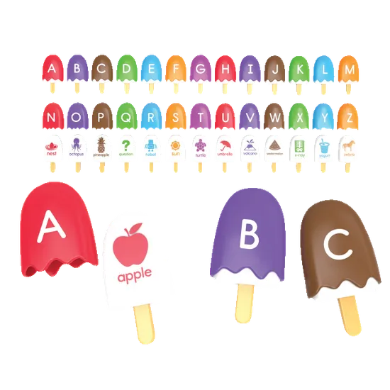 Mini Alphabet Popsicles - Modern Teaching Aids NZ