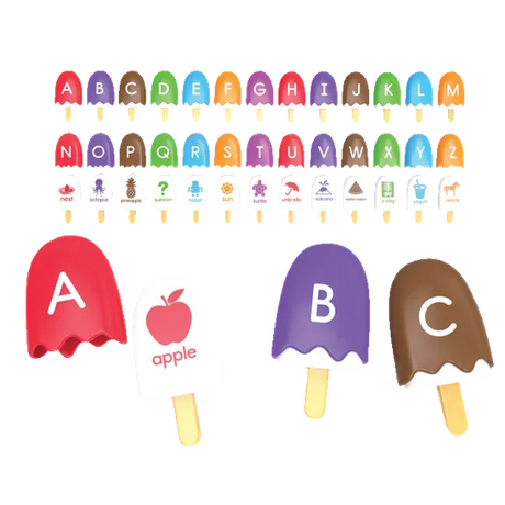 Mini Alphabet Popsicles - Modern Teaching Aids NZ
