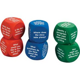 Reading Comprehension Foam Dice Set of 6 - Modern Teaching Aids NZ