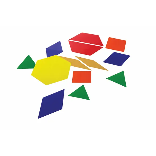 Teachables Giant Magnetic Pattern Blocks - Colourful Shapes, Set - Modern Teaching Aids NZ