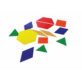 Teachables Giant Magnetic Pattern Blocks - Colourful Shapes, Set - Modern Teaching Aids NZ