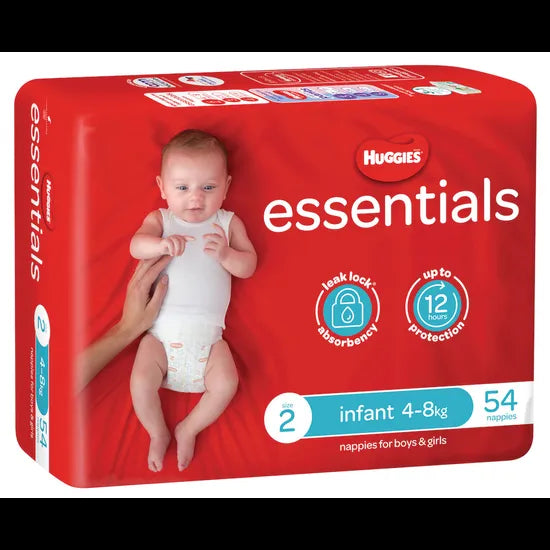 Huggies Essentials Nappies Infant - Pack of 216 - Modern Teaching Aids NZ