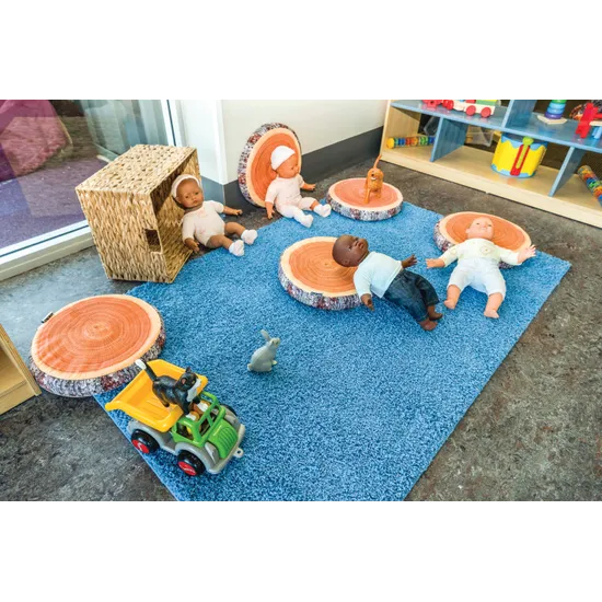 Round Wood Cushions - Set of 6 - Modern Teaching Aids NZ