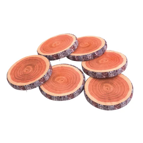 Round Wood Cushions - Set of 6 - Modern Teaching Aids NZ