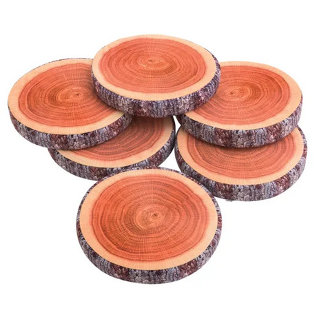 Round Wood Cushions - Set of 6 - Modern Teaching Aids NZ