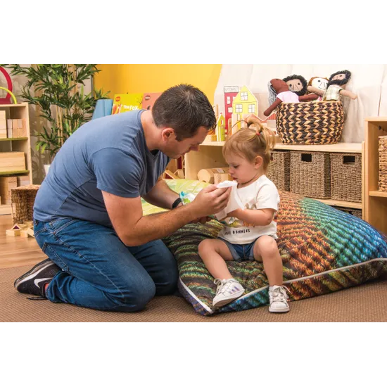 Feathers Outdoor Cushion - 100cm x 100cm - Modern Teaching Aids NZ