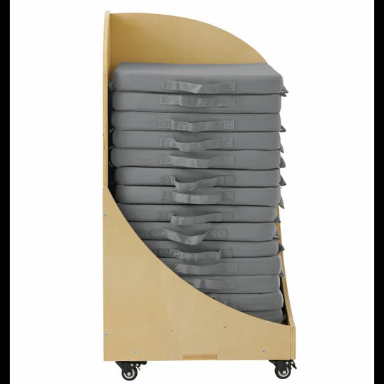 Floor Seats & Trolley - 15 pieces - Grey - Modern Teaching Aids NZ