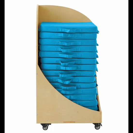 Floor Seats & Trolley - 15 pieces - Turquoise - Modern Teaching Aids NZ