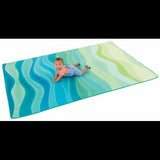 Waves Soft Memory Foam Mat - 220 (L) x 140 (W) cm - Modern Teaching Aids NZ