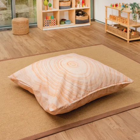 Outdoor Cushion Cover - 100x100cm - Wood - Modern Teaching Aids NZ