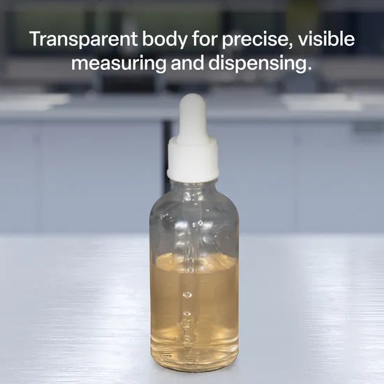 Silicone Dropper Bottle - Clear, 120 ml - Modern Teaching Aids NZ