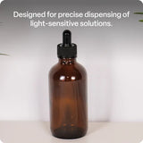 Silicone Dropper Bottle - Amber, 50 ml - Modern Teaching Aids NZ