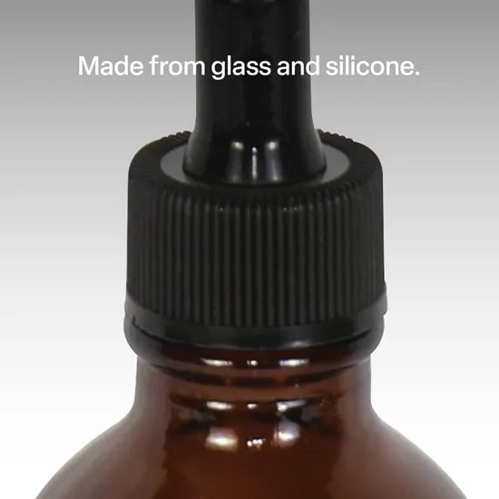 Silicone Dropper Bottle - Amber - 120ml - Modern Teaching Aids NZ