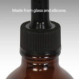 Silicone Dropper Bottle - Amber - 120ml - Modern Teaching Aids NZ