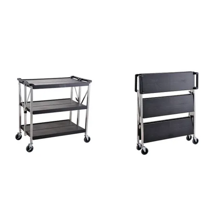 Fold up Lab Trolley  - 3 tier - Modern Teaching Aids NZ