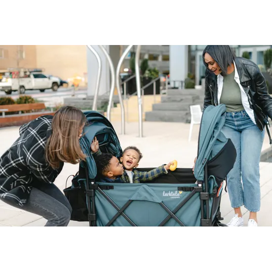 Caravan Quad Stroller Wagon Seaford Blue - Modern Teaching Aids NZ