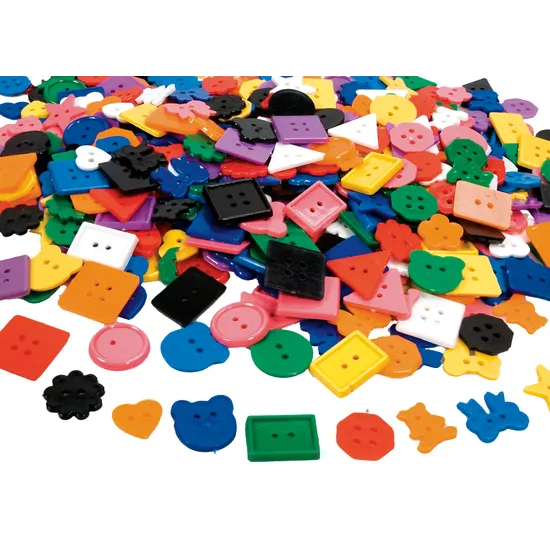 Small Plastic Buttons - Pack of 500 - Modern Teaching Aids NZ
