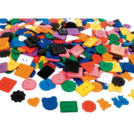 Small Plastic Buttons - Pack of 500 - Modern Teaching Aids NZ