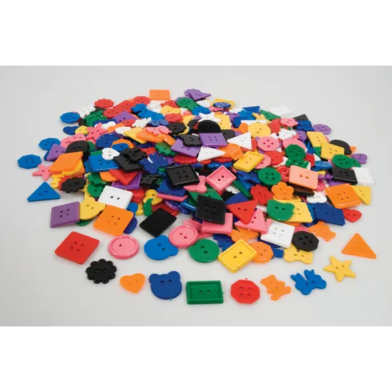 Small Plastic Buttons - Pack of 500 - Modern Teaching Aids NZ