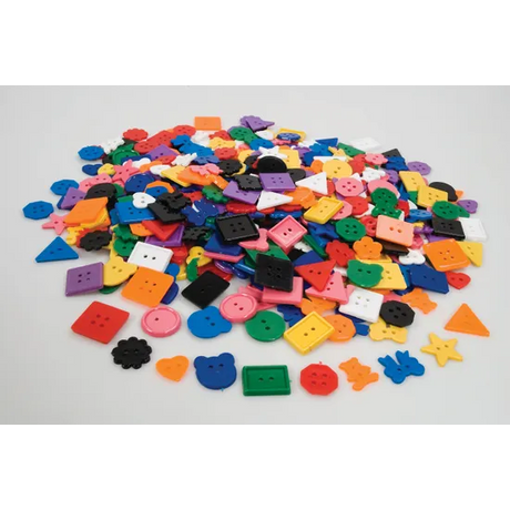 Small Plastic Buttons - Pack of 500 - Modern Teaching Aids NZ