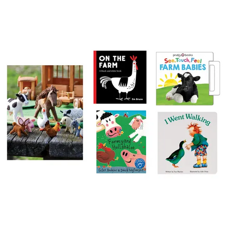 Felt Farm Animals & Book Set - Modern Teaching Aids NZ