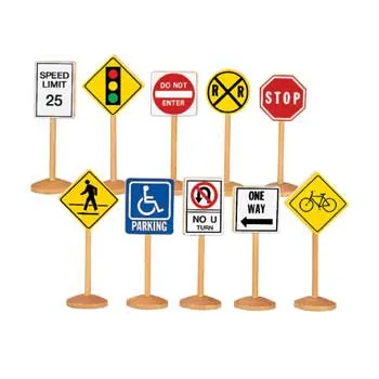 Block Play Traffic Signs Set of 10 - Modern Teaching Aids NZ
