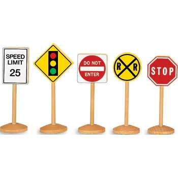 Block Play Traffic Signs Set of 10 - Modern Teaching Aids NZ