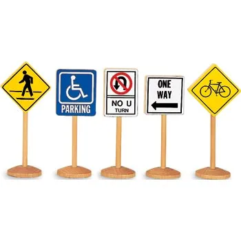 Block Play Traffic Signs Set of 10 - Modern Teaching Aids NZ