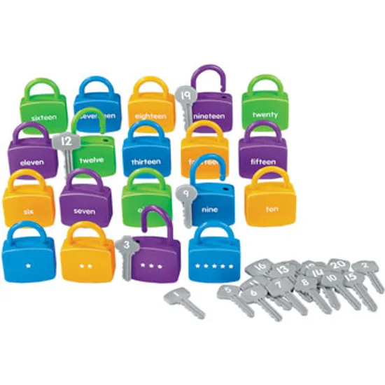 Lakeshore Learning Unlock It Keys - Counting & Number Match, Ages 3+ - Modern Teaching Aids NZ